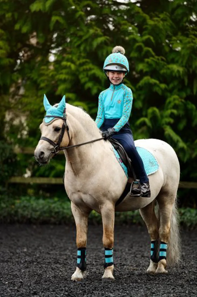 LeMieux Mini Classic Fly Hood - Azure-1